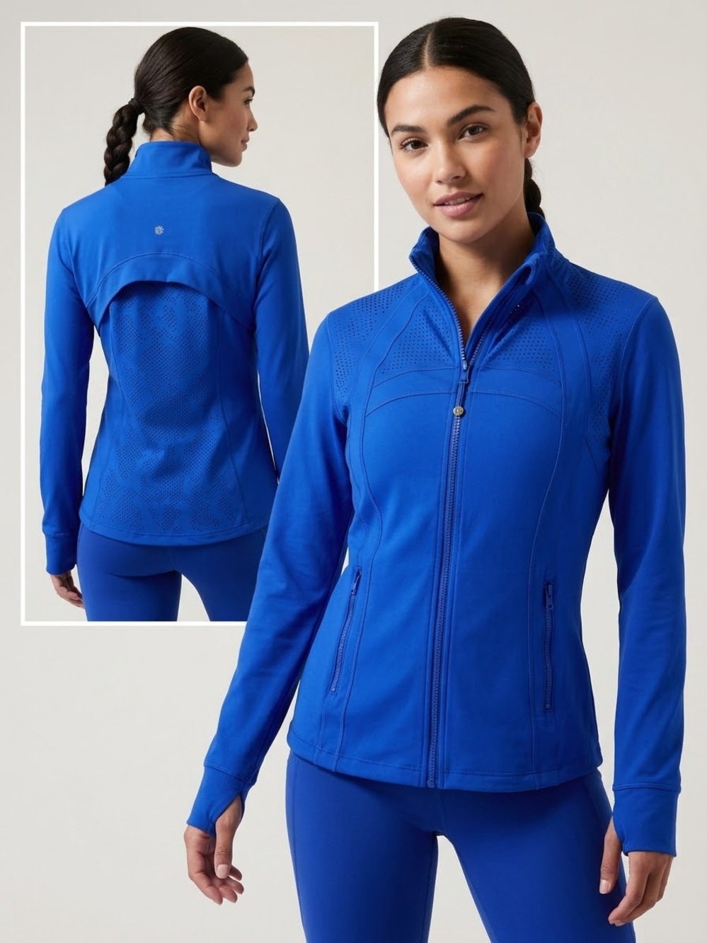 Tangerine Active Women’s Medium Royal Blue Vented Full Zip Athletic Jacket